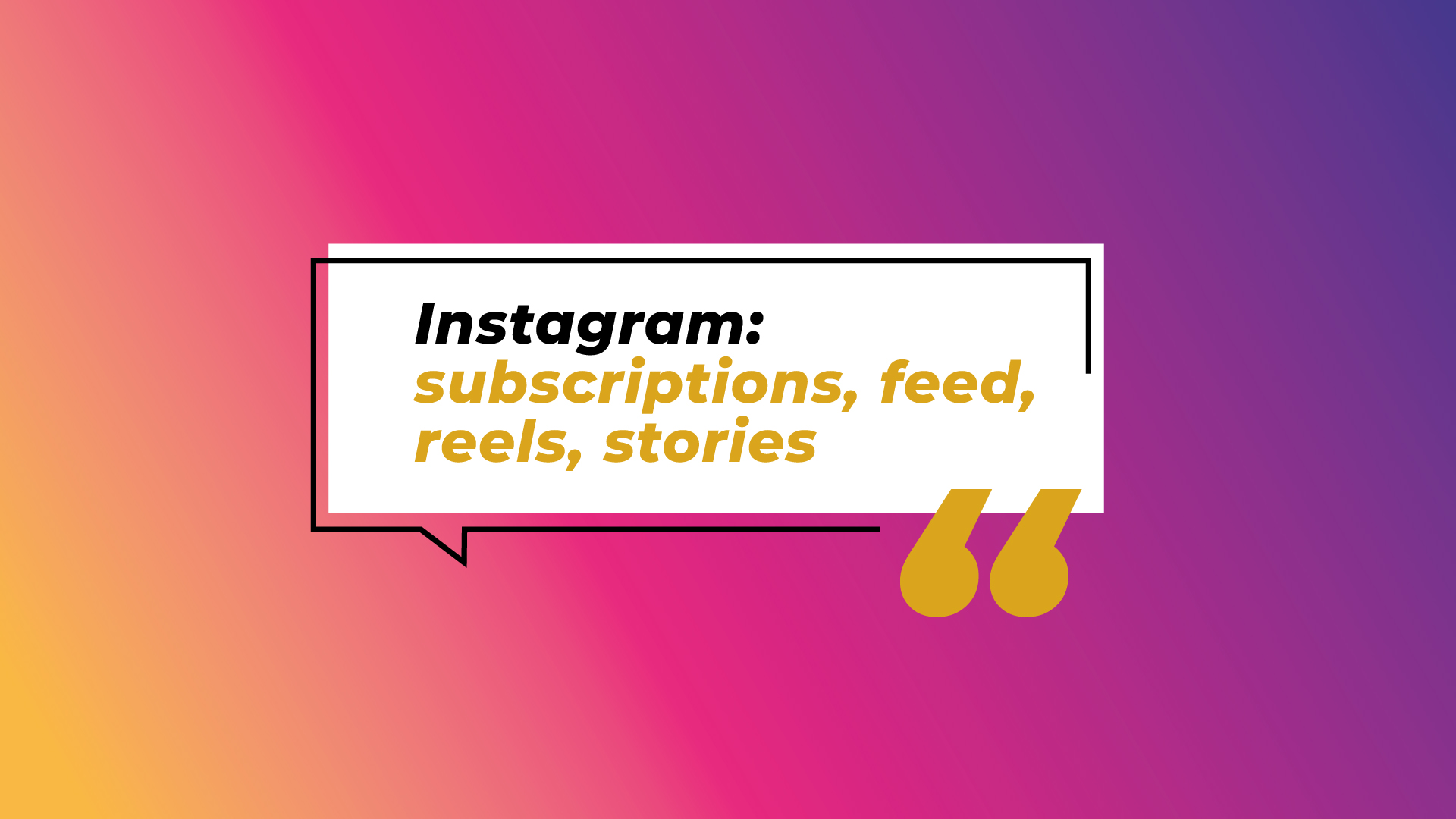 Aggiornamenti Instagram: subscriptions, feed, reels, stories